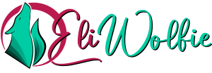 Logo eliwolfie progetti web e graphic design